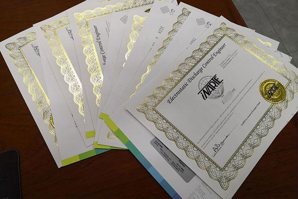 iNARTE認(rèn)證證書(shū)